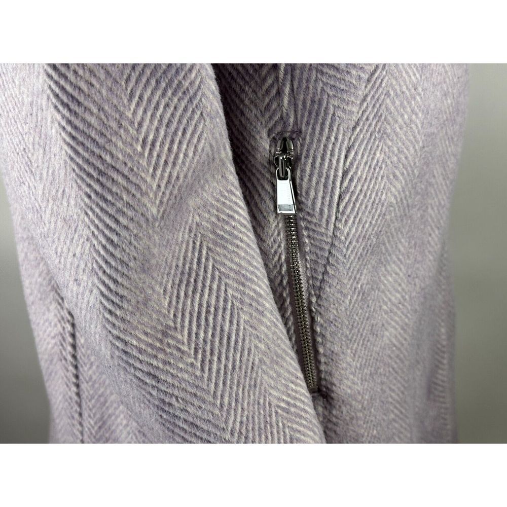 LOFT Lilac Wool Pea coat Women M NWT‎ $175 Long Sleeve Pockets Full Zip Jacket - Picture 14 of 16